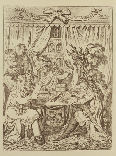 Il triumvirato consolare francese, 1800 da James Gillray